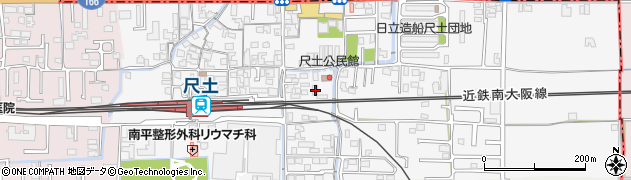 奈良県葛城市尺土213周辺の地図