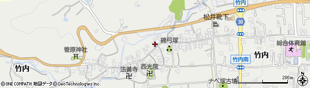 奈良県葛城市竹内446周辺の地図