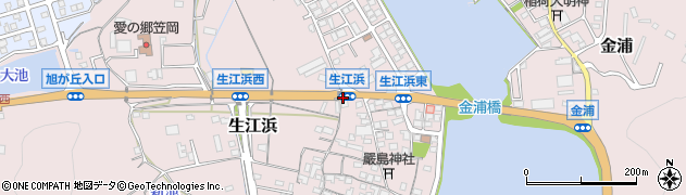 生江浜周辺の地図