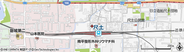 奈良県葛城市尺土239周辺の地図