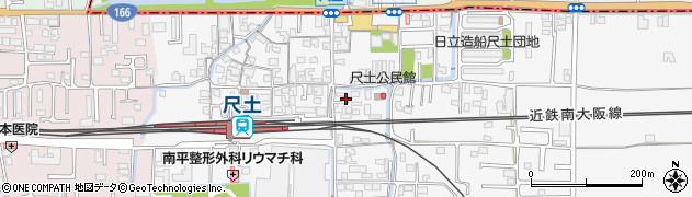 奈良県葛城市尺土225周辺の地図