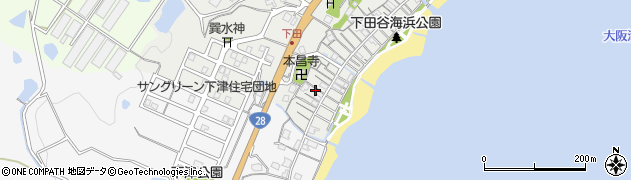 兵庫県淡路市下田127周辺の地図