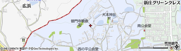 岡山県浅口郡里庄町新庄209周辺の地図