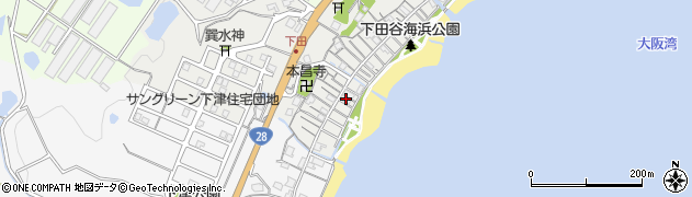 兵庫県淡路市下田265周辺の地図