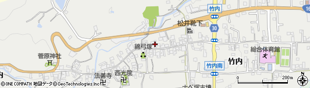 奈良県葛城市竹内427周辺の地図