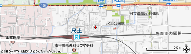 奈良県葛城市尺土281周辺の地図