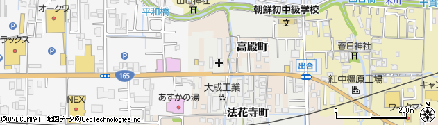 奈良県橿原市法花寺町59周辺の地図