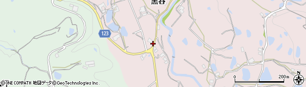 兵庫県淡路市黒谷1237-1周辺の地図