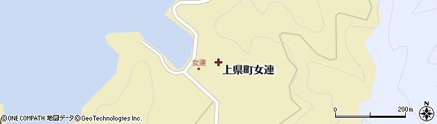 長崎県対馬市上県町女連27周辺の地図