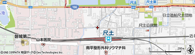 奈良県葛城市尺土241周辺の地図