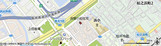 大阪府泉大津市小松町12周辺の地図