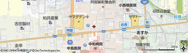 奈良県桜井市阿部381周辺の地図