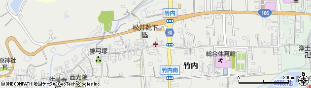 奈良県葛城市竹内398周辺の地図