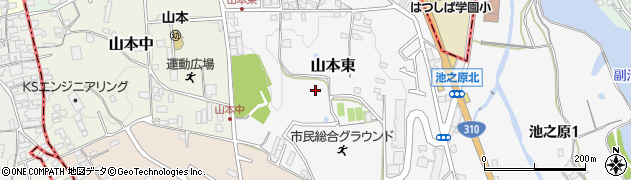 大阪府大阪狭山市山本東周辺の地図