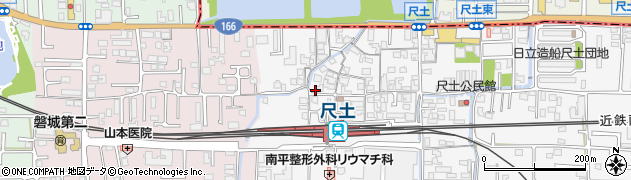 奈良県葛城市尺土307周辺の地図