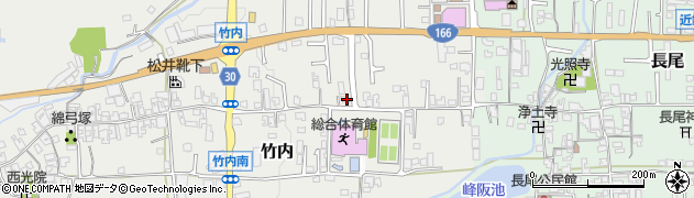 奈良県葛城市竹内330周辺の地図