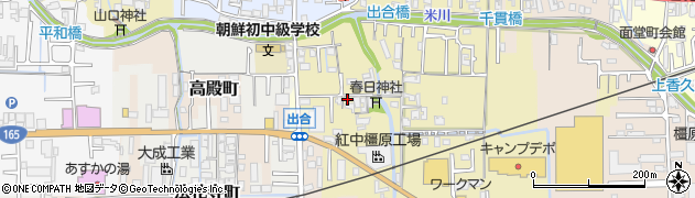 奈良県橿原市出合町134周辺の地図