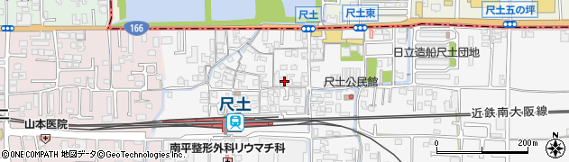 奈良県葛城市尺土284周辺の地図
