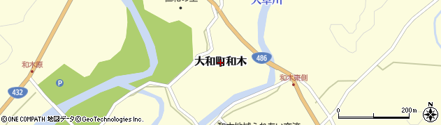 広島県三原市大和町和木周辺の地図