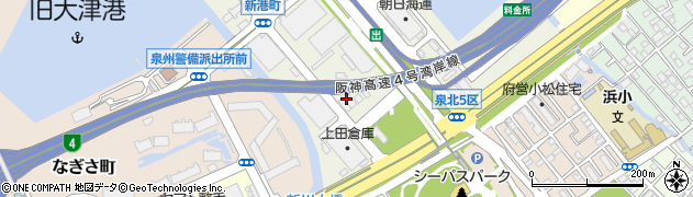 株式会社三共ゴム　泉大津営業所周辺の地図