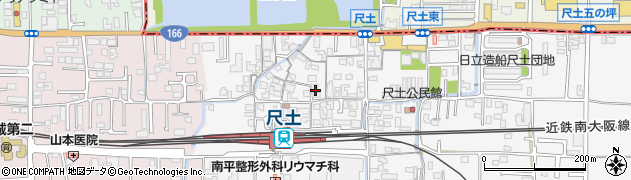 奈良県葛城市尺土294周辺の地図