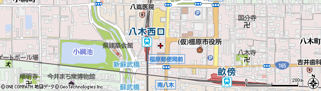 三菱ＵＦＪ銀行橿原支店 ＡＴＭ周辺の地図