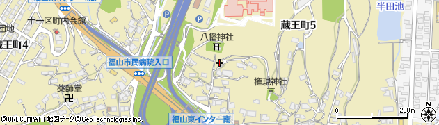 宮の前廃寺跡周辺の地図