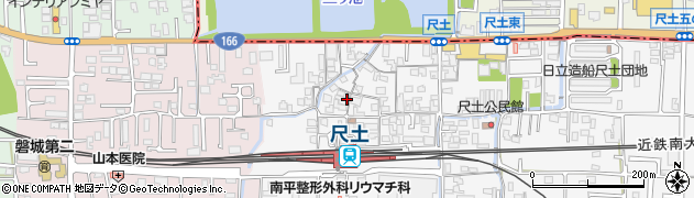 奈良県葛城市尺土309周辺の地図
