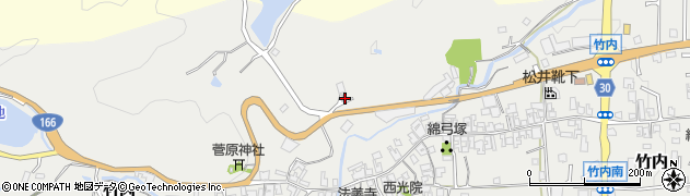 奈良県葛城市竹内79周辺の地図
