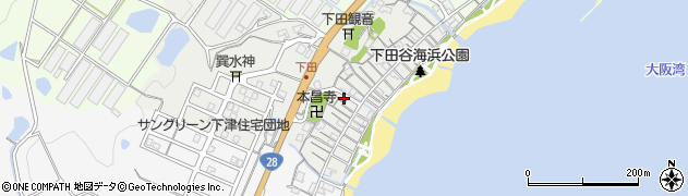 兵庫県淡路市下田161周辺の地図