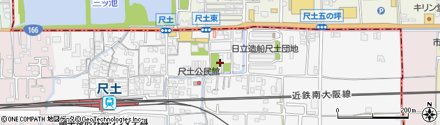 奈良県葛城市尺土198周辺の地図