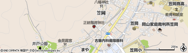 正統稲荷神社周辺の地図
