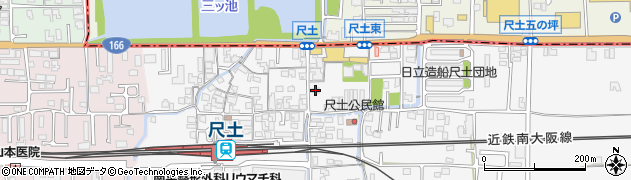 奈良県葛城市尺土276周辺の地図