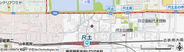 奈良県葛城市尺土312周辺の地図