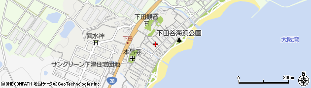 兵庫県淡路市下田183周辺の地図