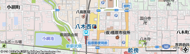 大和橿原シティホテル周辺の地図
