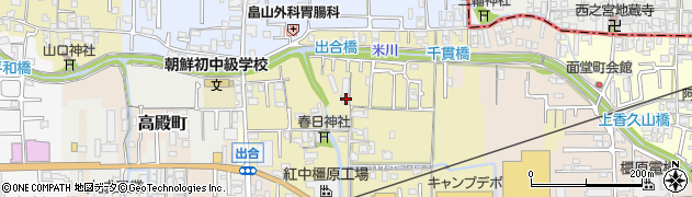 奈良県橿原市出合町160周辺の地図