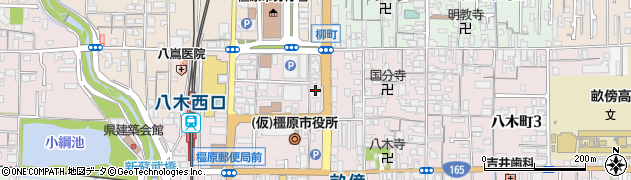 京都銀行橿原支店 ＡＴＭ周辺の地図