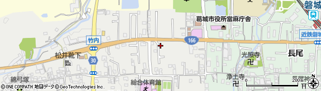 奈良県葛城市竹内324周辺の地図