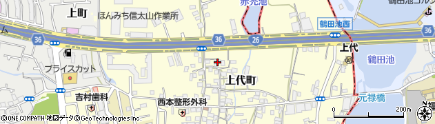 大阪府和泉市上代町801周辺の地図