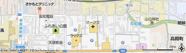 南都銀行オークワ橿原醍醐店内 ＡＴＭ周辺の地図