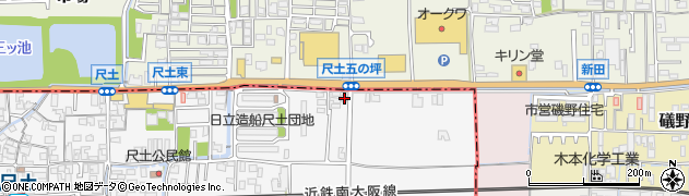 奈良県葛城市尺土140-1周辺の地図