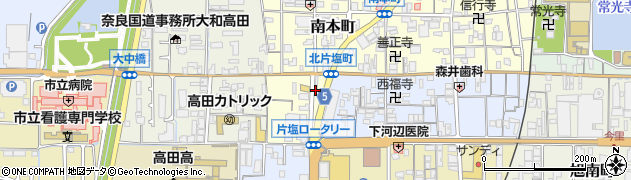 奈良県大和高田市南本町10周辺の地図