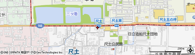 奈良県葛城市尺土271周辺の地図
