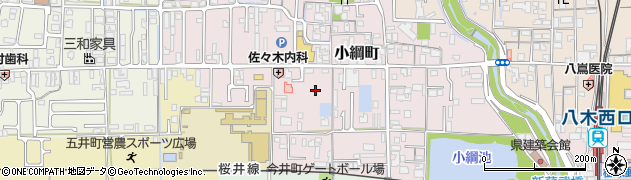 奈良県橿原市小綱町周辺の地図