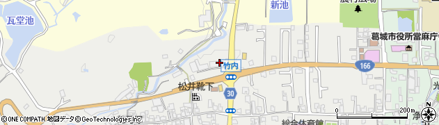 奈良県葛城市竹内185周辺の地図