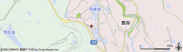 兵庫県淡路市黒谷1553周辺の地図
