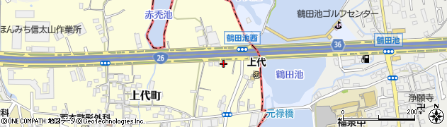大阪府和泉市上代町46周辺の地図