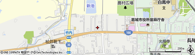 奈良県葛城市竹内227周辺の地図