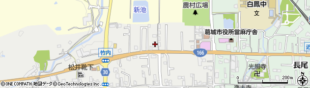 奈良県葛城市竹内229周辺の地図